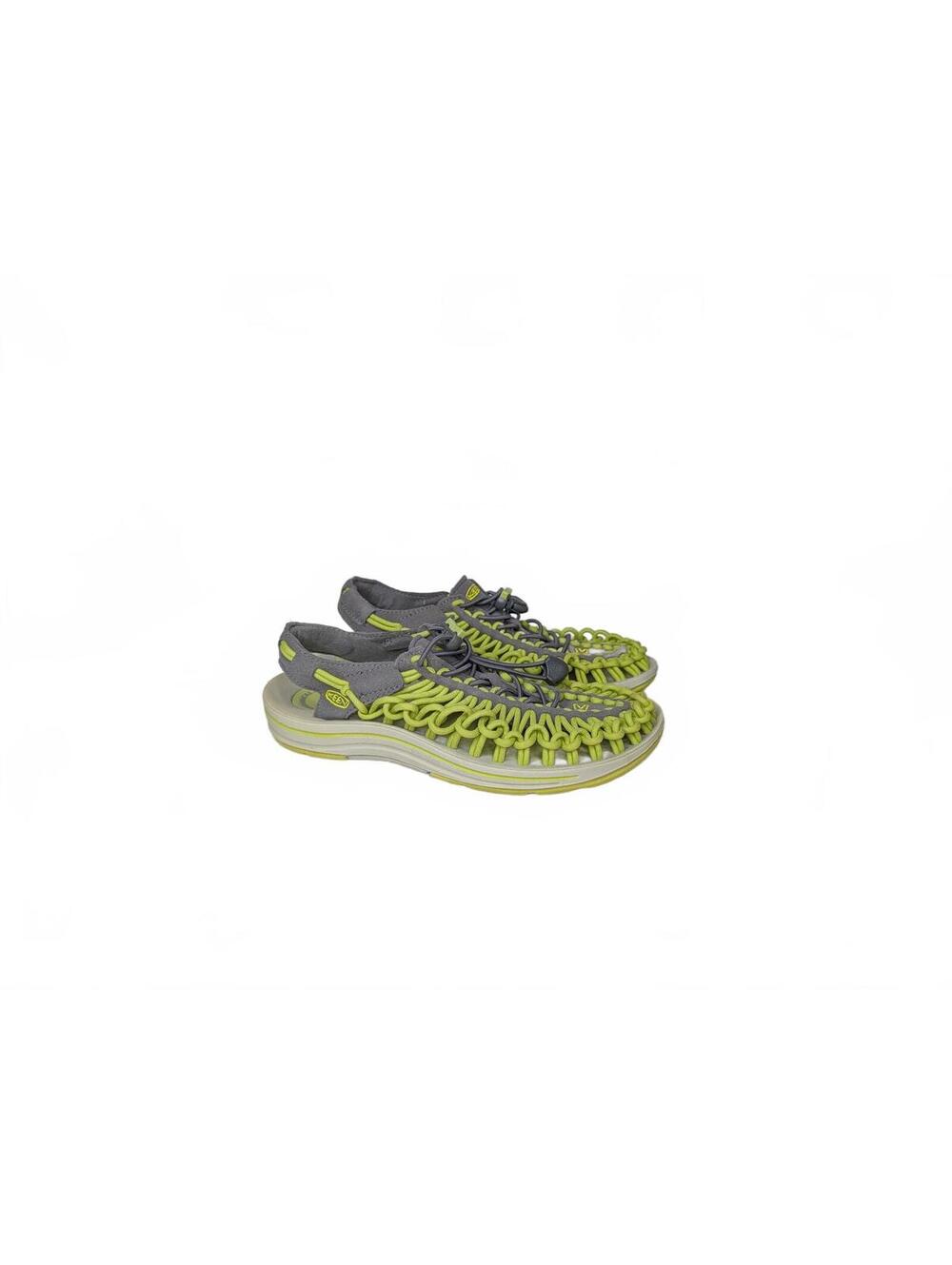 Keen Uneek Women's Sandals Size 6 EU 36 Gray and Chartreuse